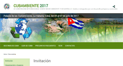 Desktop Screenshot of cubambiente.com